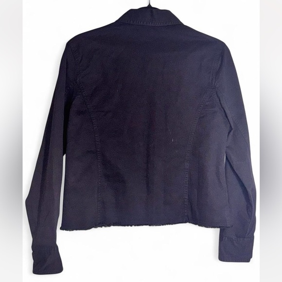 Women's Black Denim Jacket - Picture 3 of 3